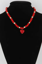 Heart Beaded Necklace | Mixtshop LLC