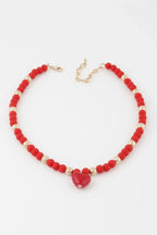 Heart Beaded Necklace | Mixtshop LLC