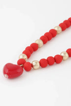 Heart Beaded Necklace | Mixtshop LLC