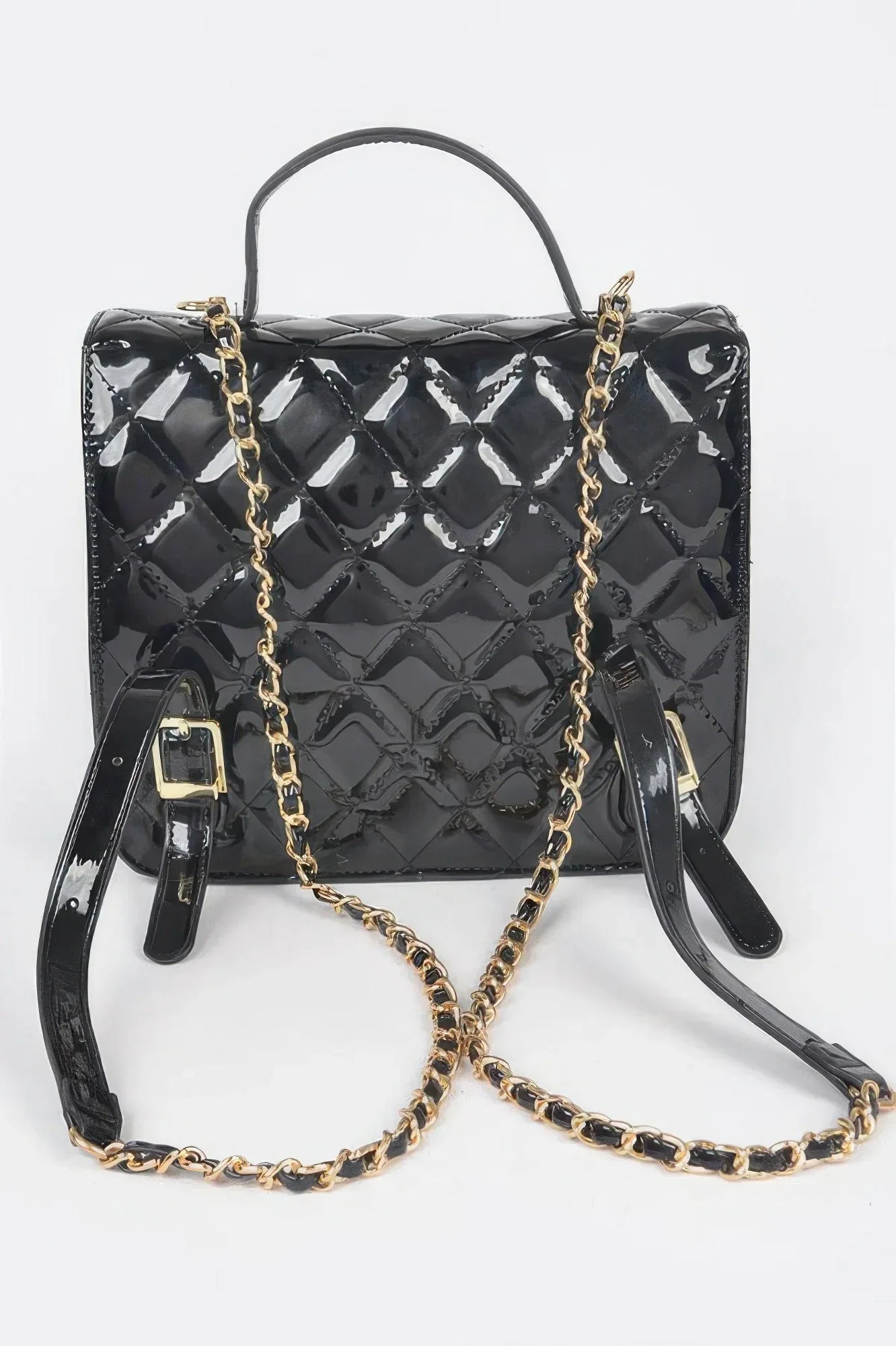 Quilted Enamel Backpack | Mixtshop LLC