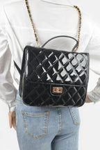 Quilted Enamel Backpack | Mixtshop LLC