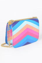 Multi Color Flap Chain Shoulder Bag | Mixtshop LLC