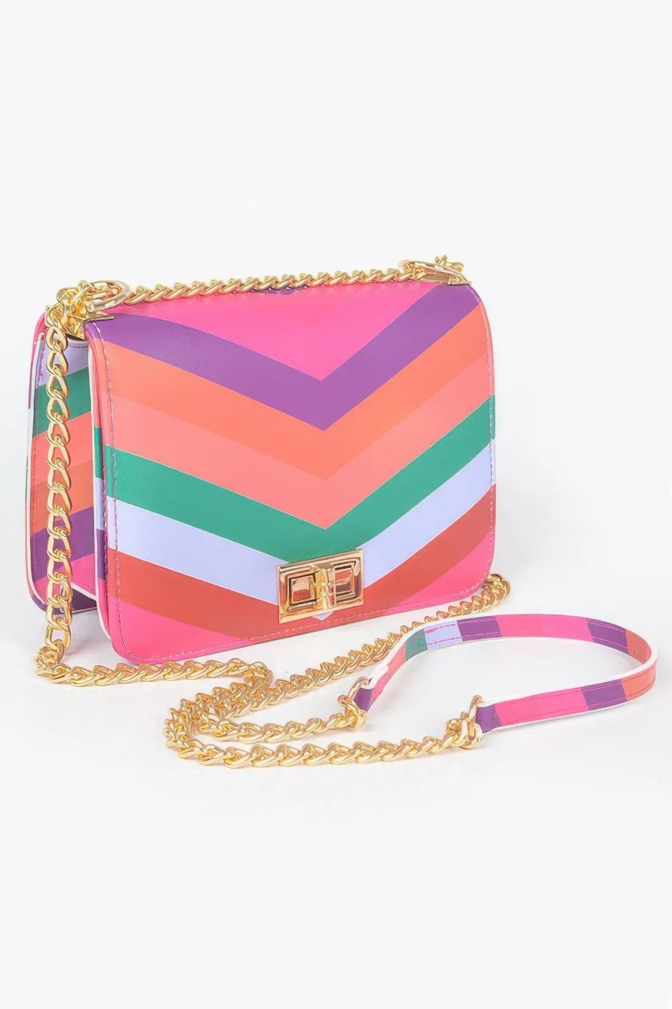Multi Color Flap Chain Shoulder Bag | Mixtshop LLC