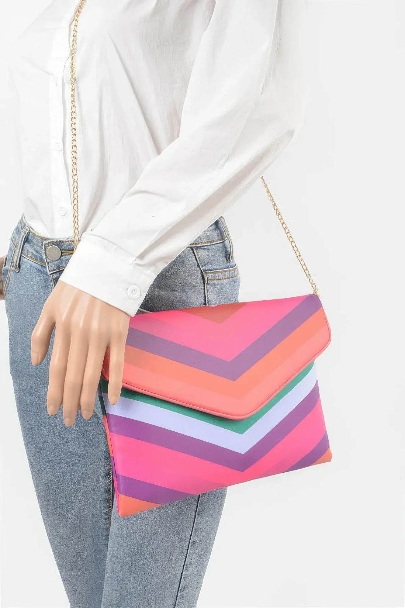 Multi Color Envelope Clutch | Mixtshop LLC