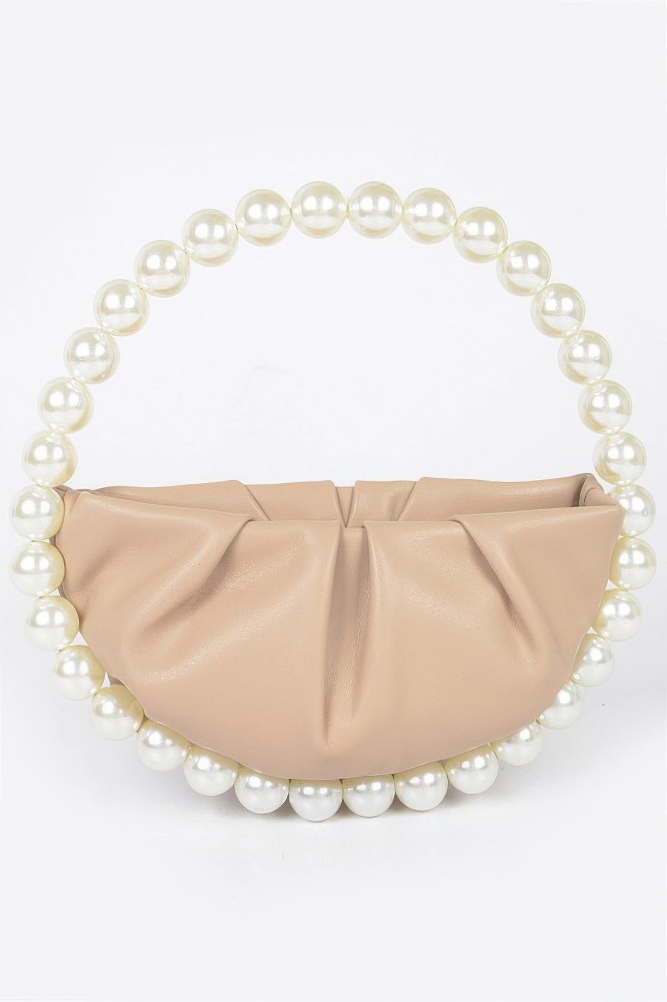 Vegan Metallic Leather Top Handle Bag W/stones Secondary image