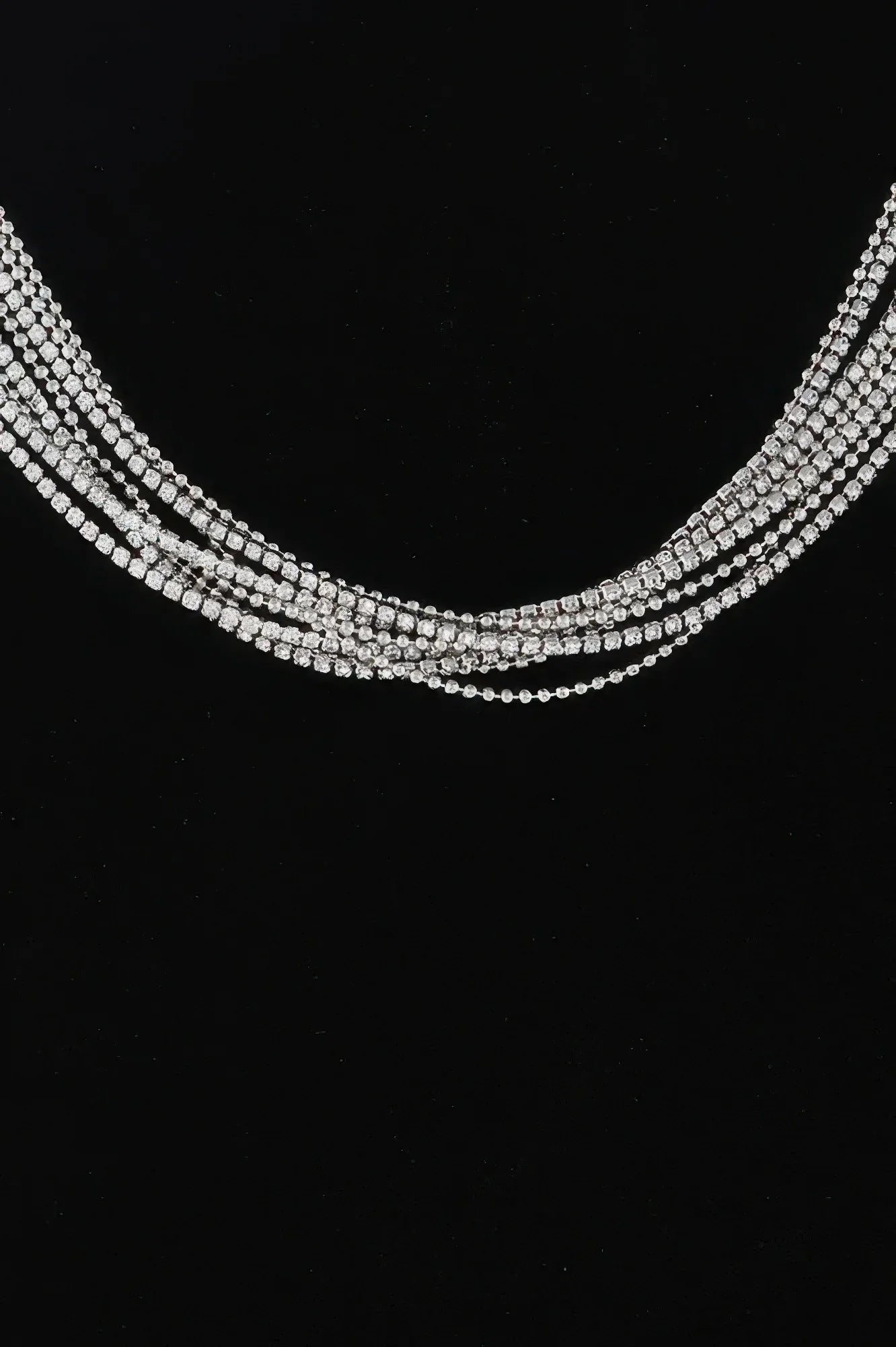 Multi Cubic Rhinestone Necklace | Mixtshop LLC
