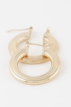 Minimal Flat Hoop Earrings | Mixtshop LLC