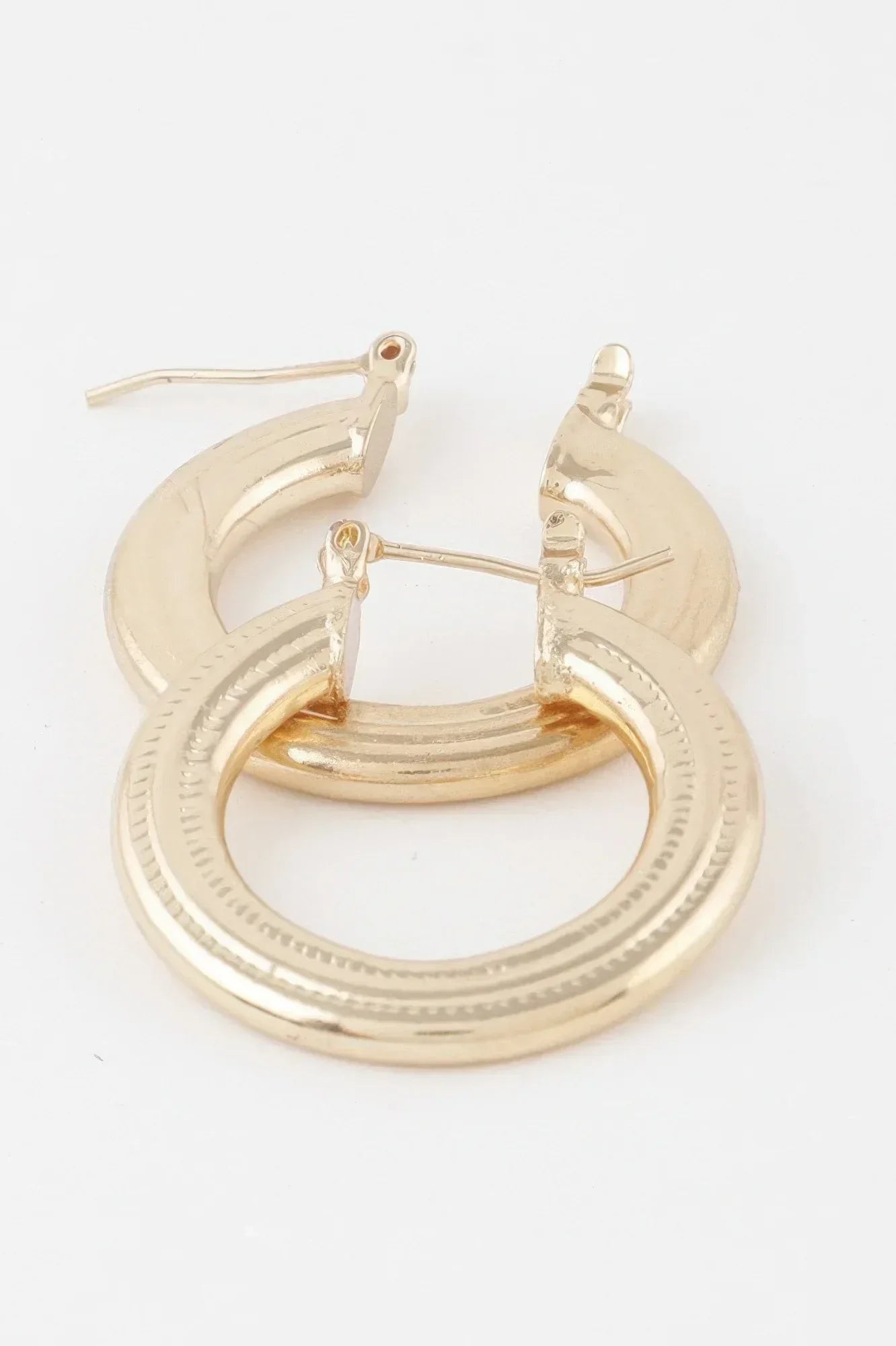 Minimal Flat Hoop Earrings | Mixtshop LLC