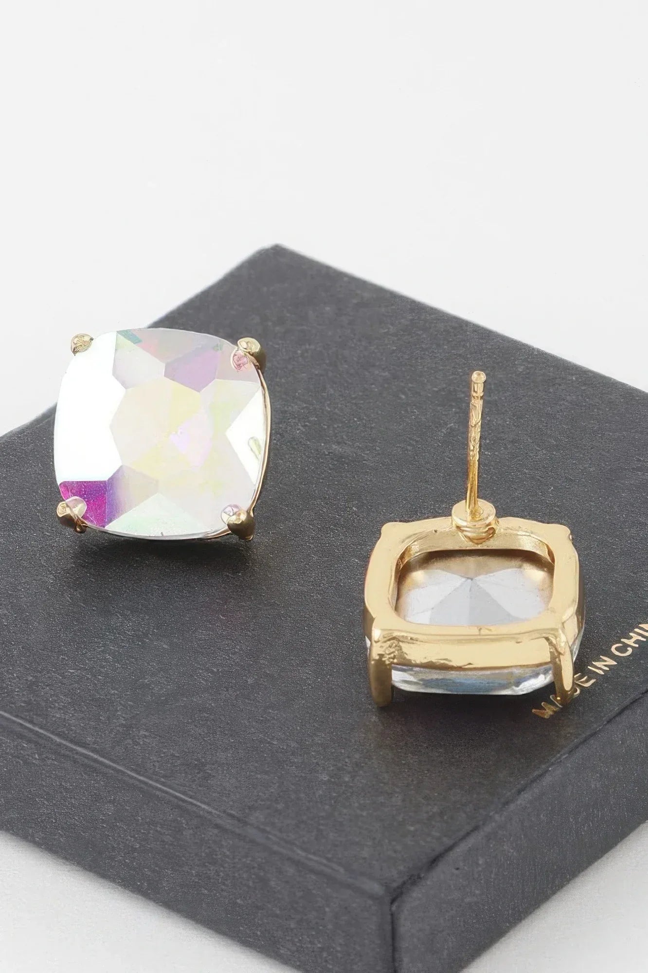 14k Rhinestone Stud Earrings | Mixtshop LLC