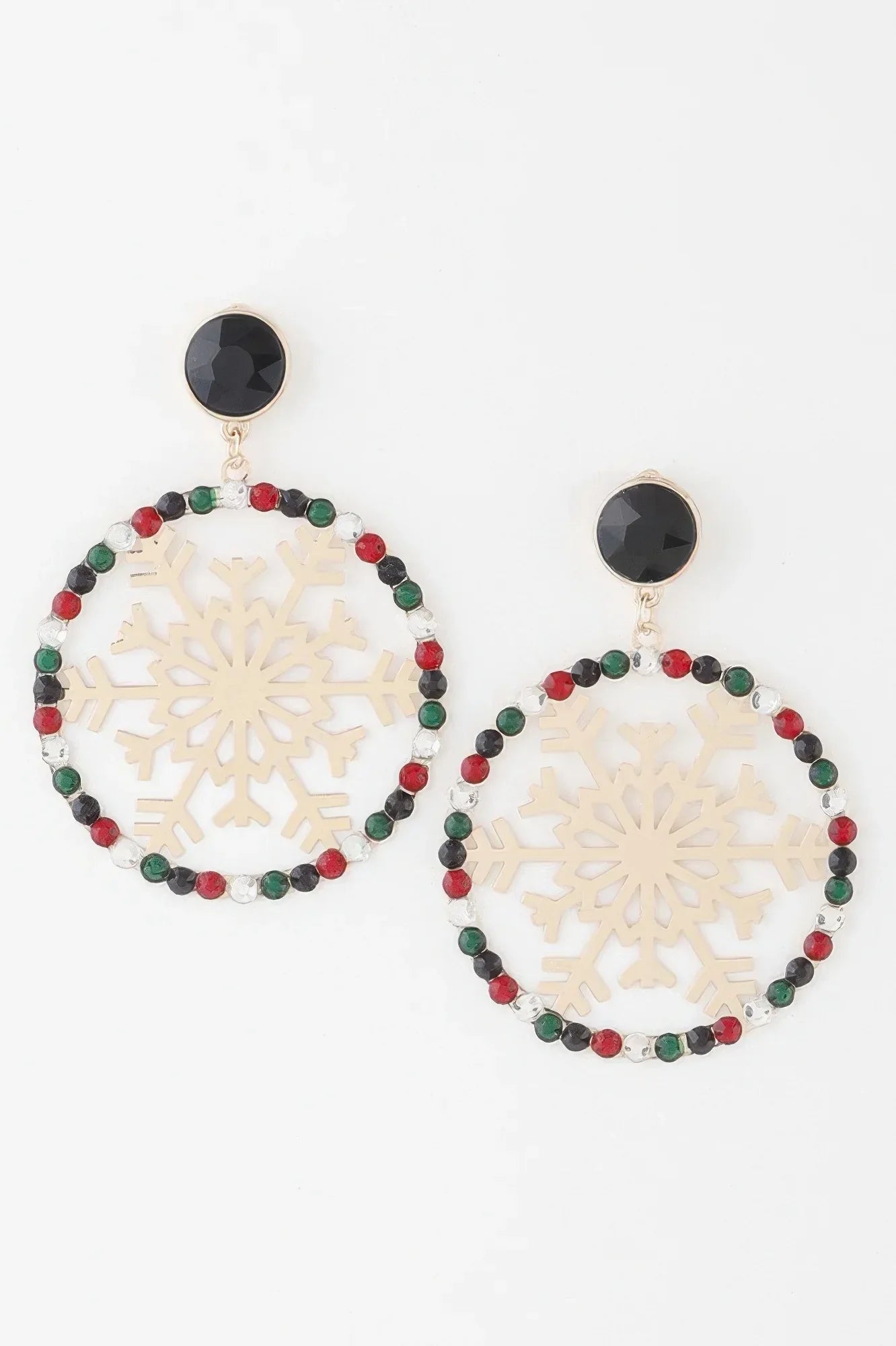 Jeweled Snowflake Earrings | Mixtshop LLC