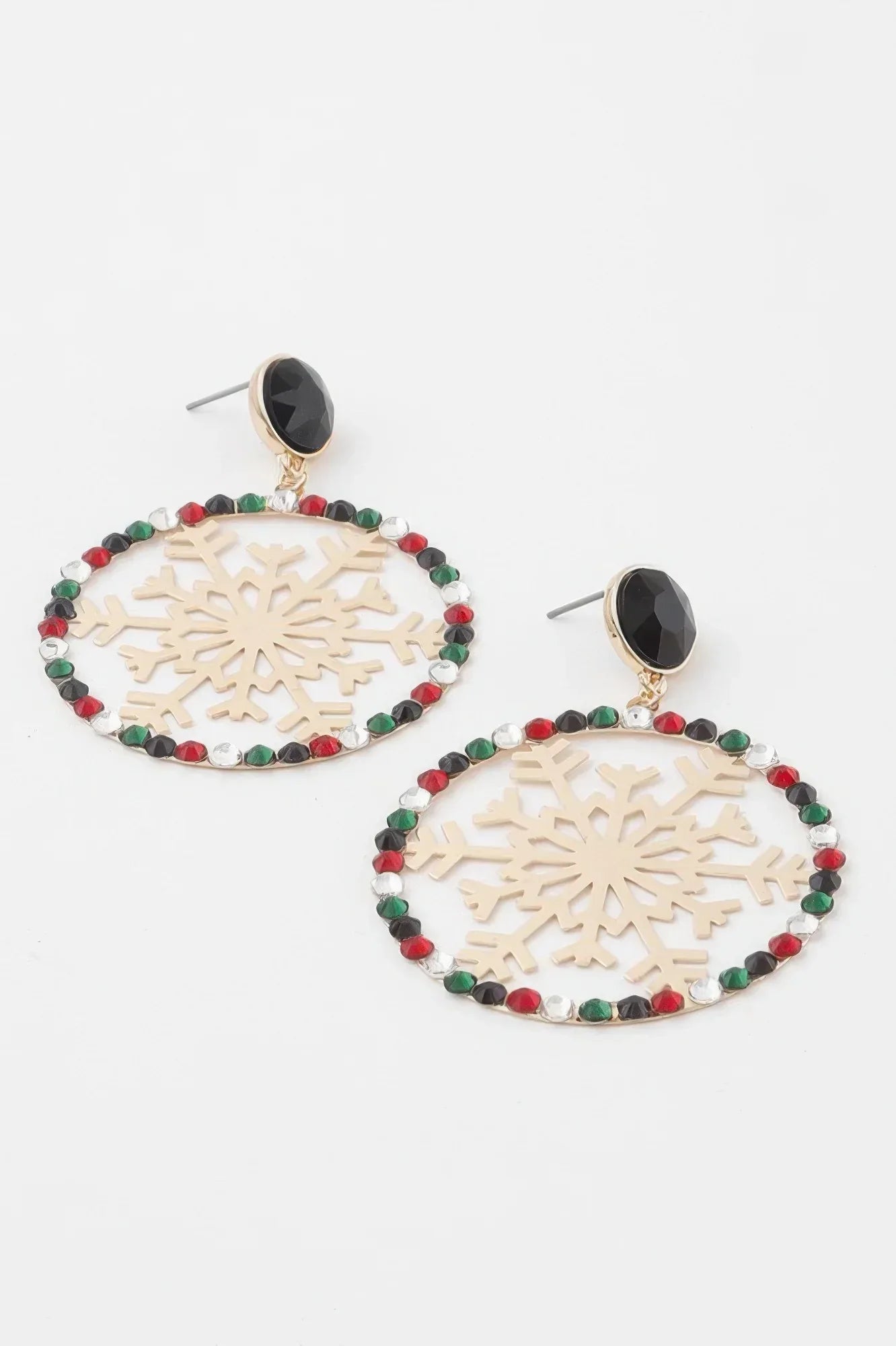Jeweled Snowflake Earrings | Mixtshop LLC