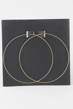 Wide Gold Dipped Flat Hoop Earrings | Mixtshop LLC