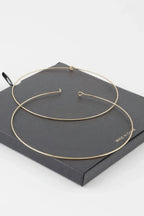 Wide Gold Dipped Flat Hoop Earrings | Mixtshop LLC