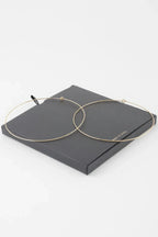 Wide Gold Dipped Flat Hoop Earrings | Mixtshop LLC