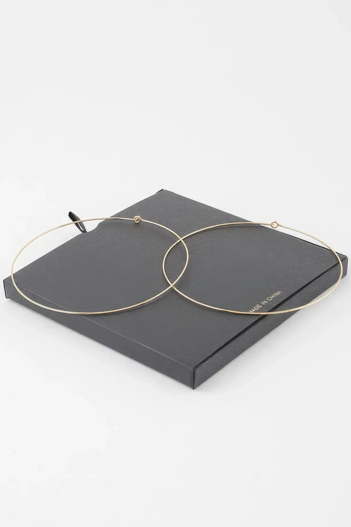 Wide Gold Dipped Flat Hoop Earrings | Mixtshop LLC
