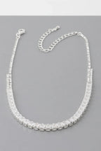 Cubic Rhinestone Choker Necklace | Mixtshop LLC