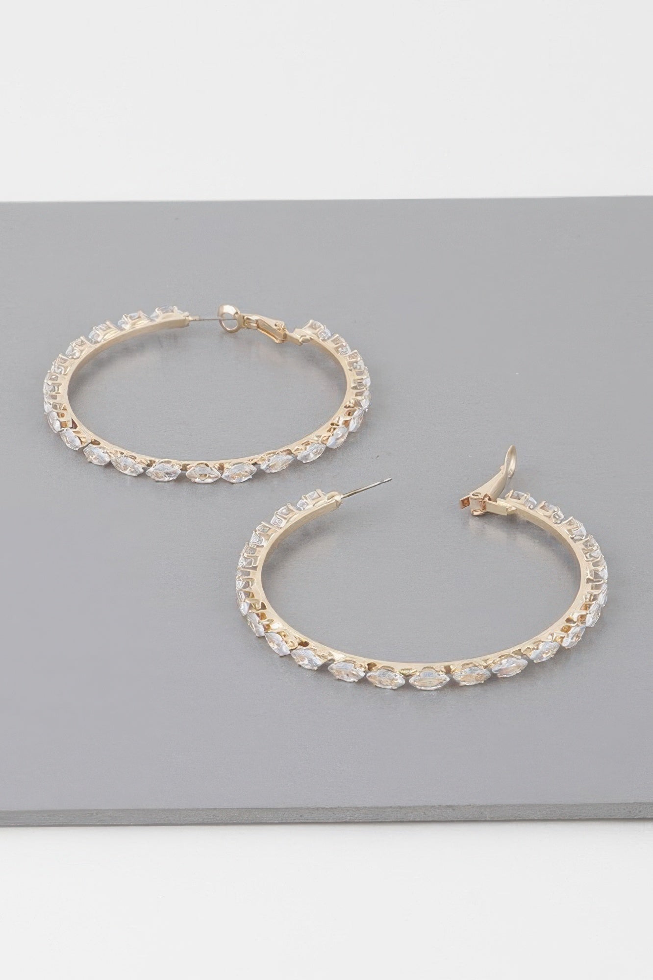 Petite Jeweled Hoop Earrings Secondary image
