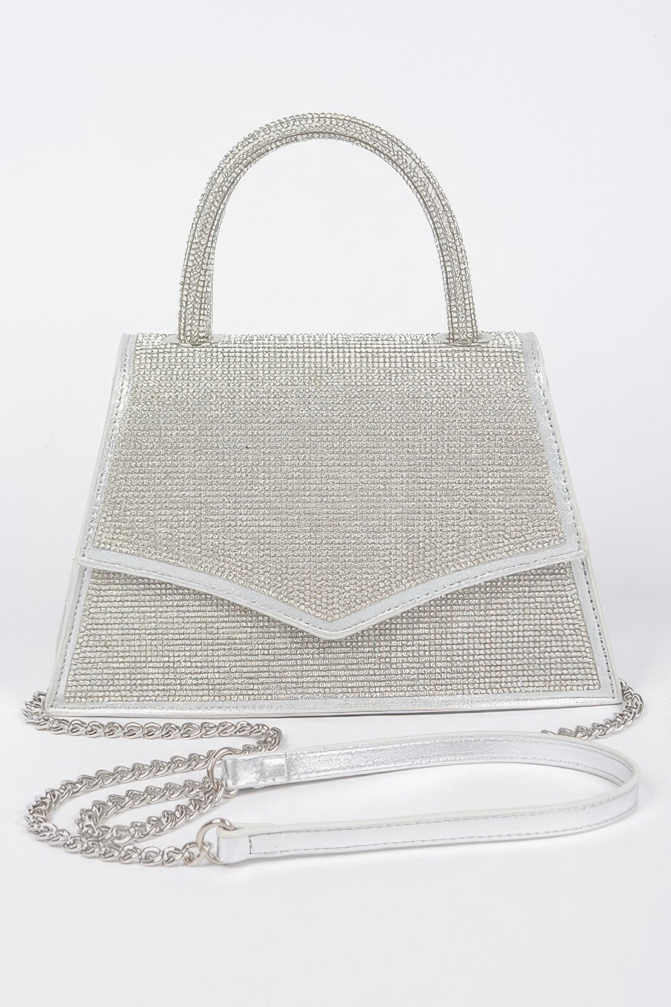 Rhinestone Top Handle Clutch Secondary image