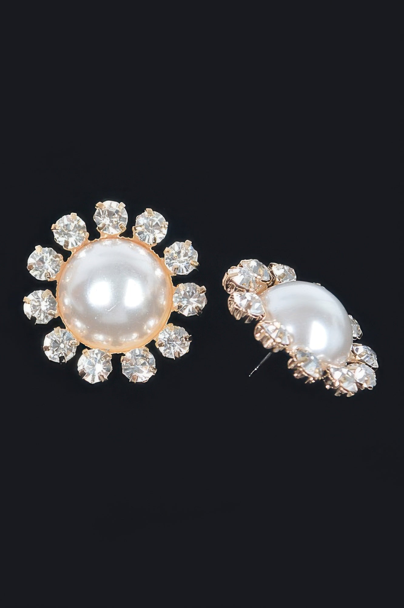 Pearl&stone Stud Earring Secondary image