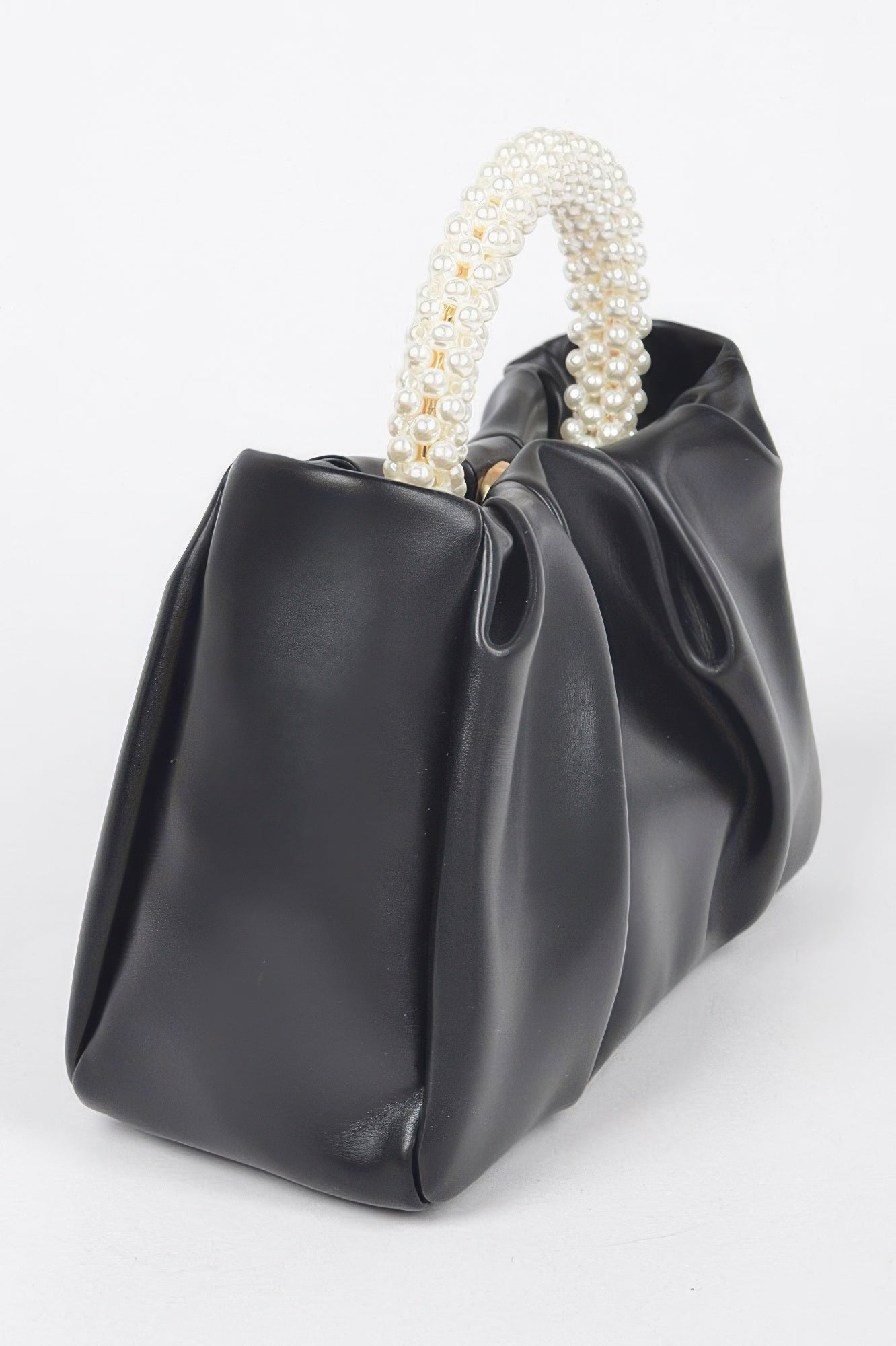 Faux Leather Pearl Handle Crossbody Bag Secondary image