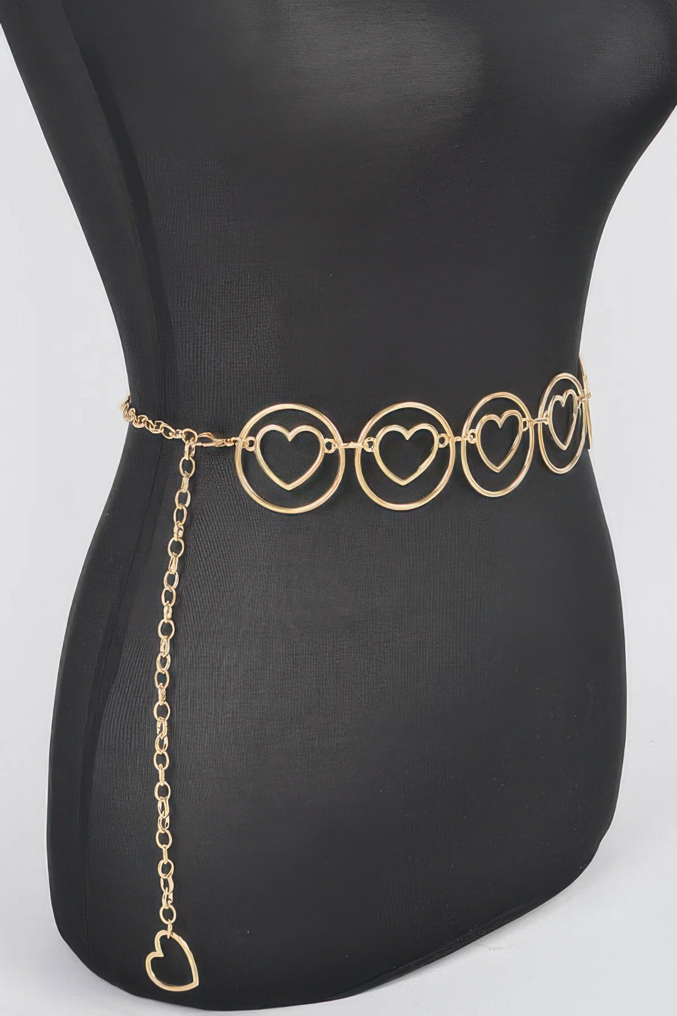 Heart Shape And O Ring Metal Chain Belt Secondary image