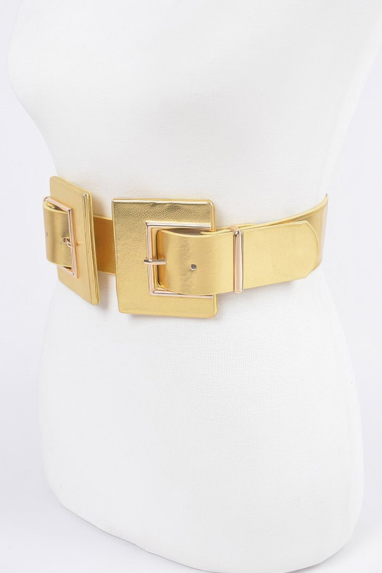 Two Buckle Plus Size Elastic Belt Secondary image