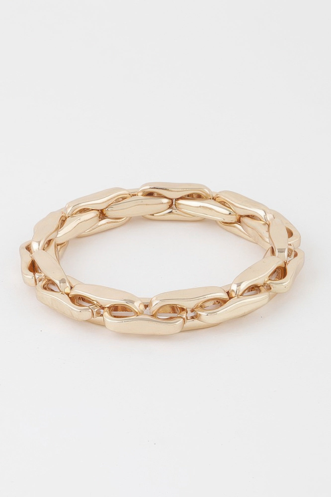 Hammered Link Chain Bracelet Secondary image