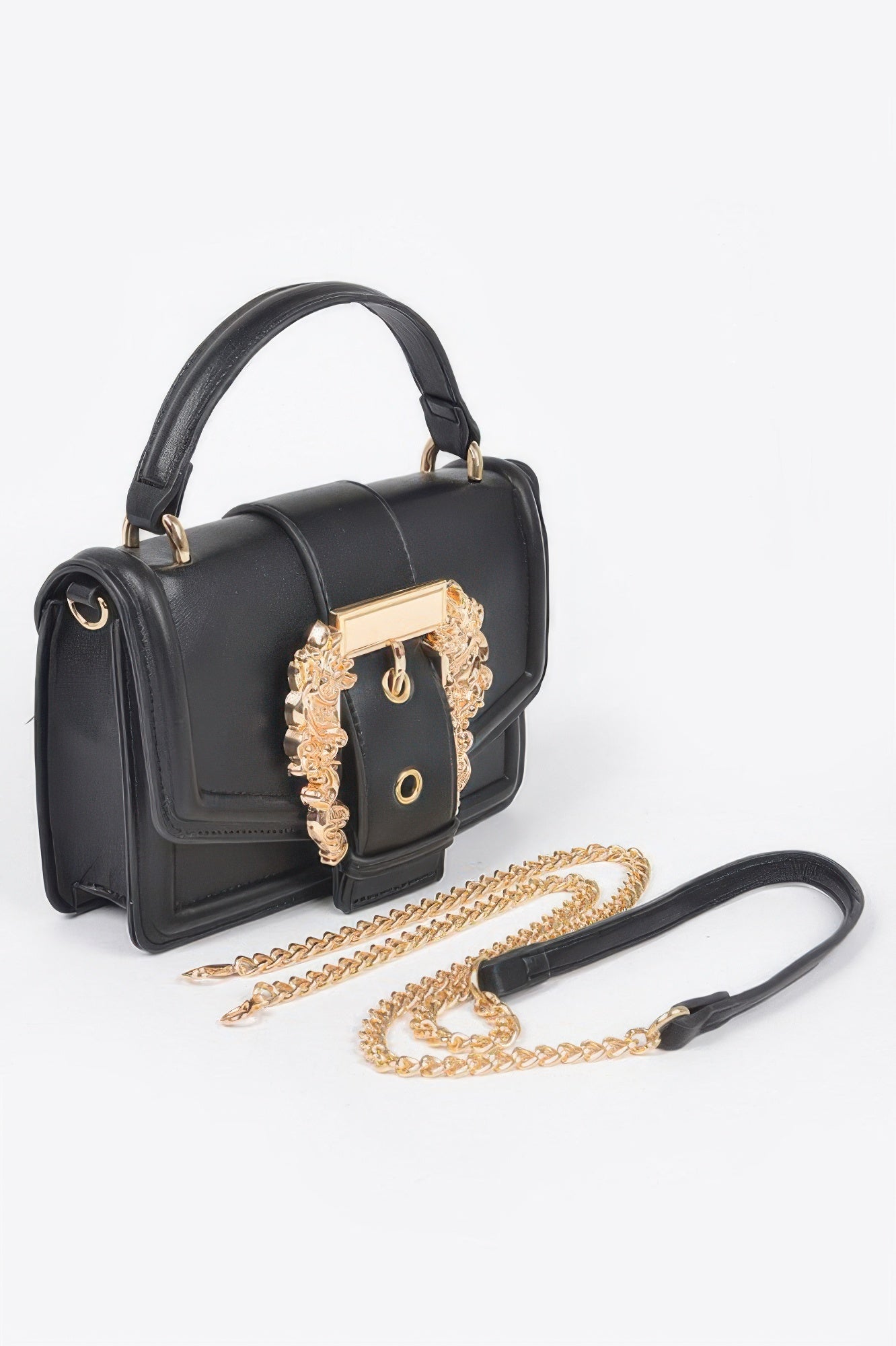 Vegan Top Handle Shoulder Clutch Secondary image