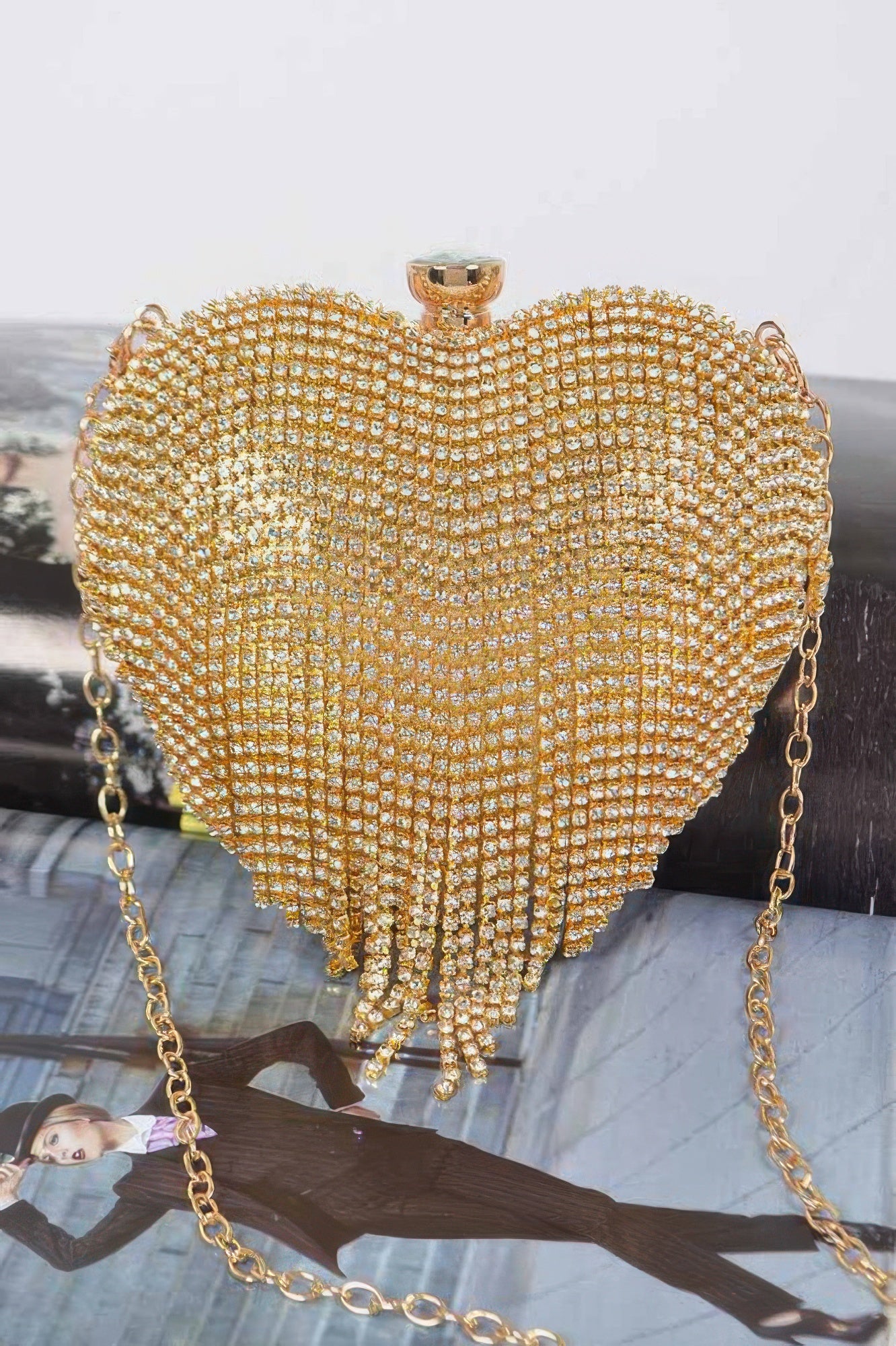 Rhinestone Fringe Mini Case Bag – Mixtshop LLC