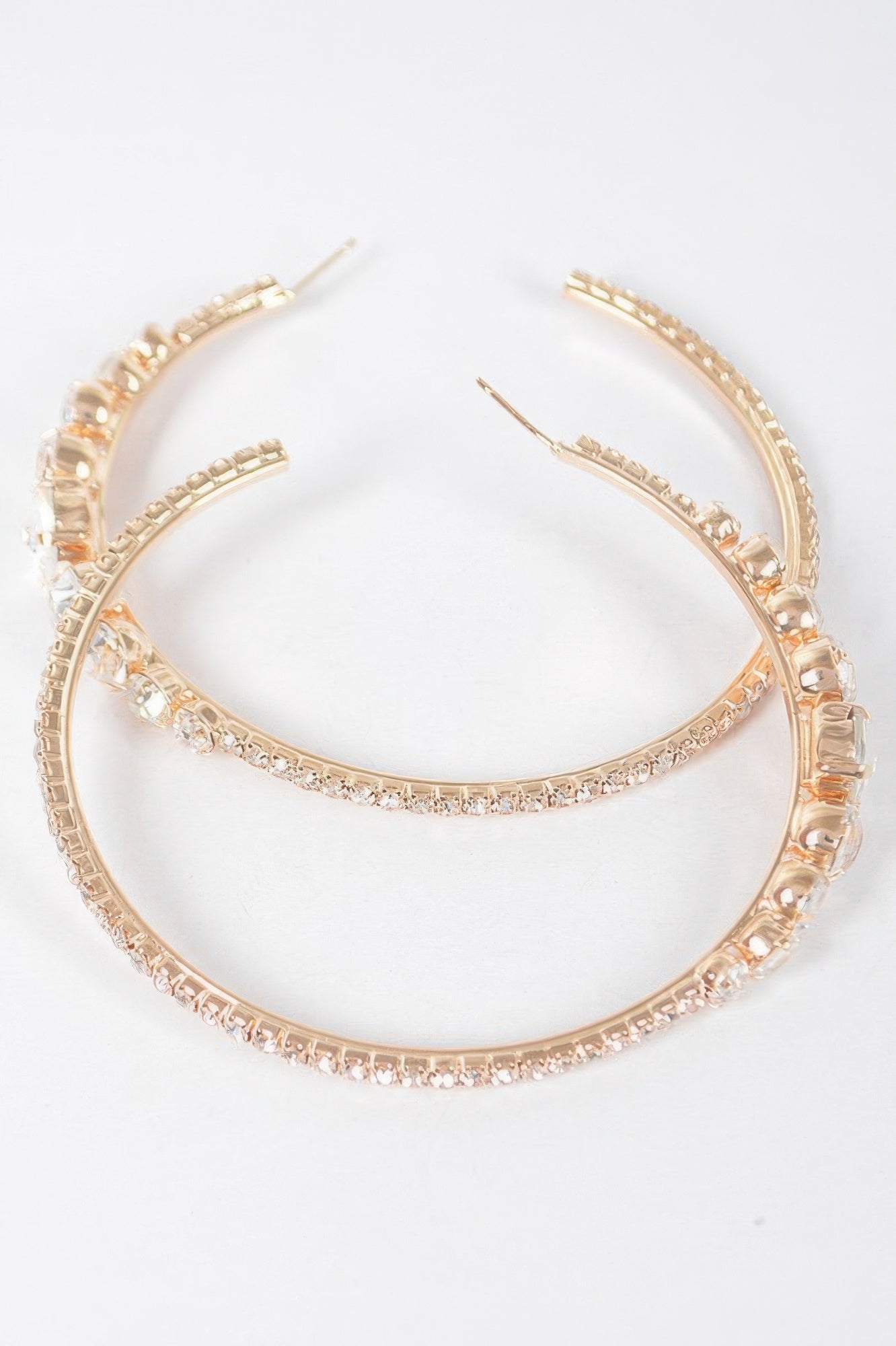 Rhinestone Hoop Earring Secondary image