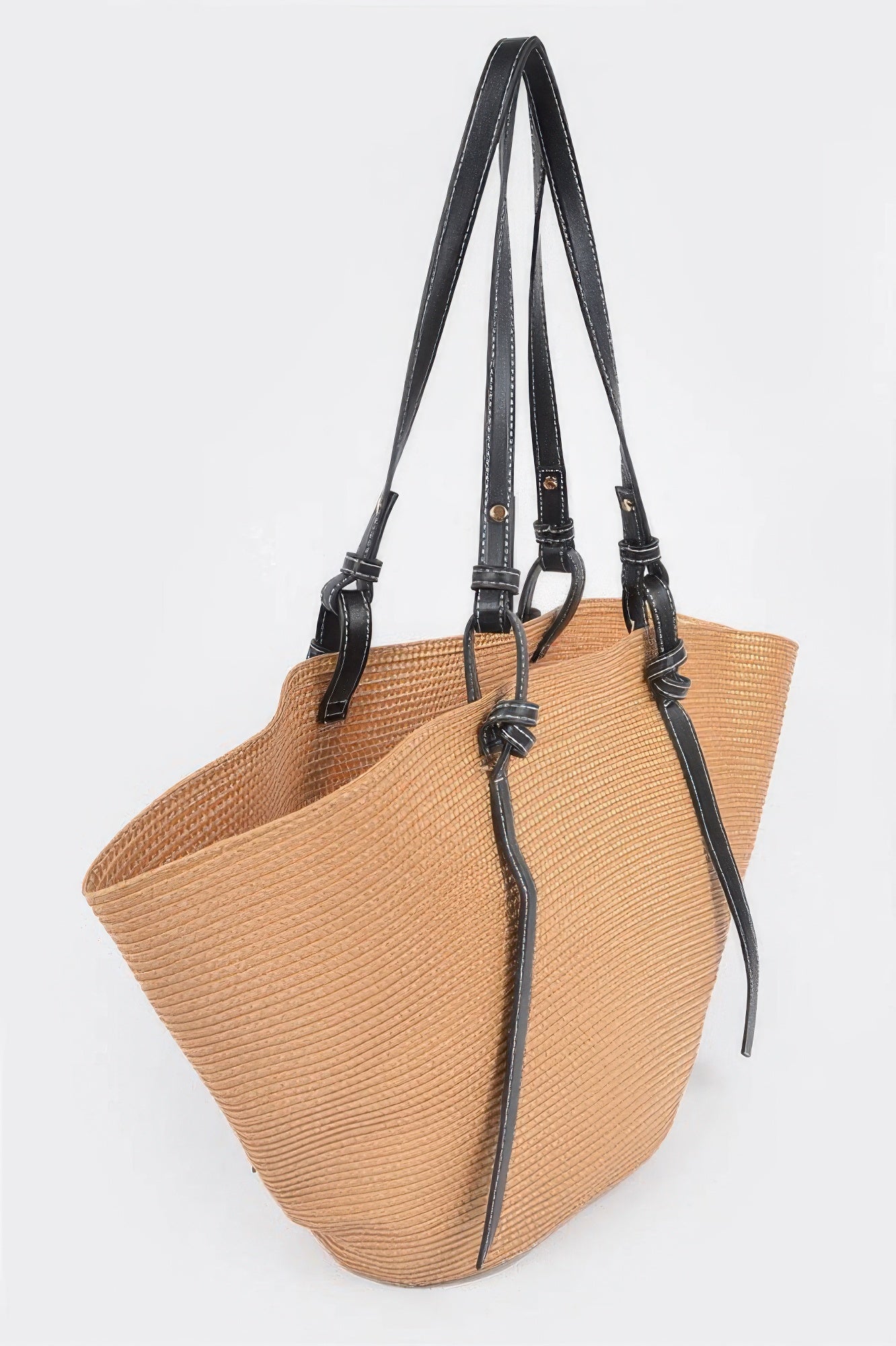 Faux Straw Large Hobo Bag Secondary image