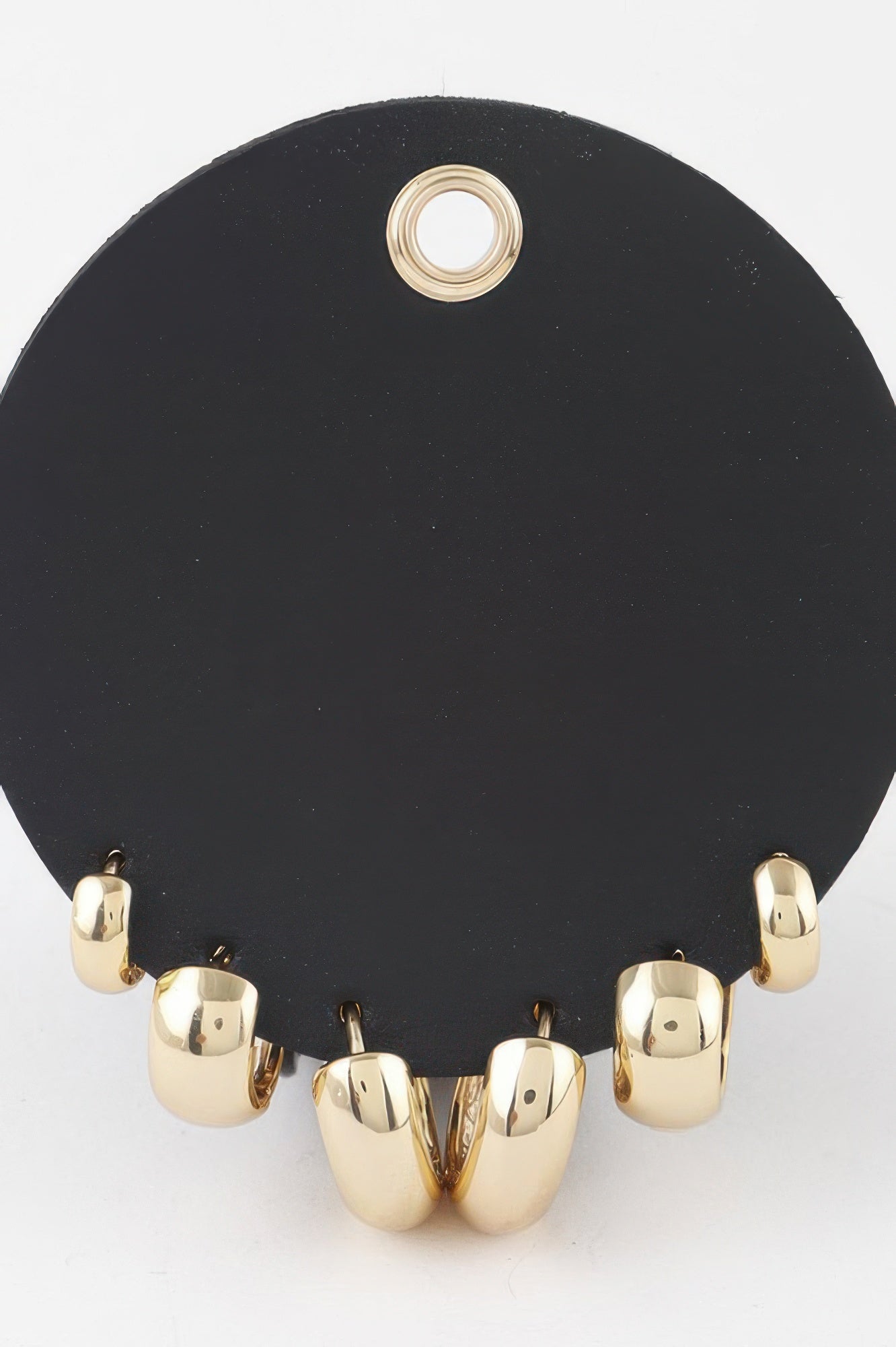 Bulky Hoop Earrings Set Secondary image