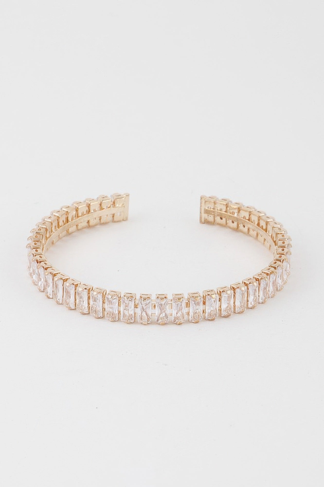 Crystal Bar Cuff Bracelet Secondary image