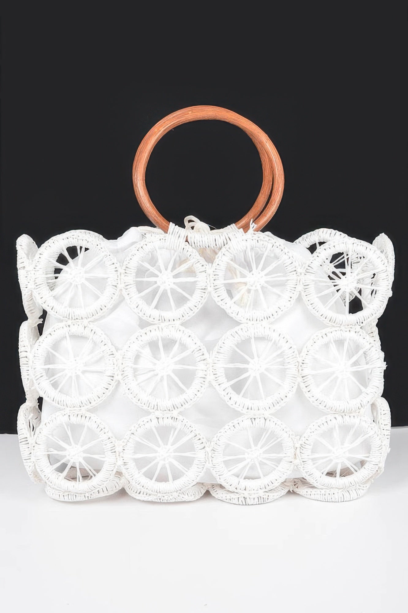 Monotone Crochet Handbag Secondary image
