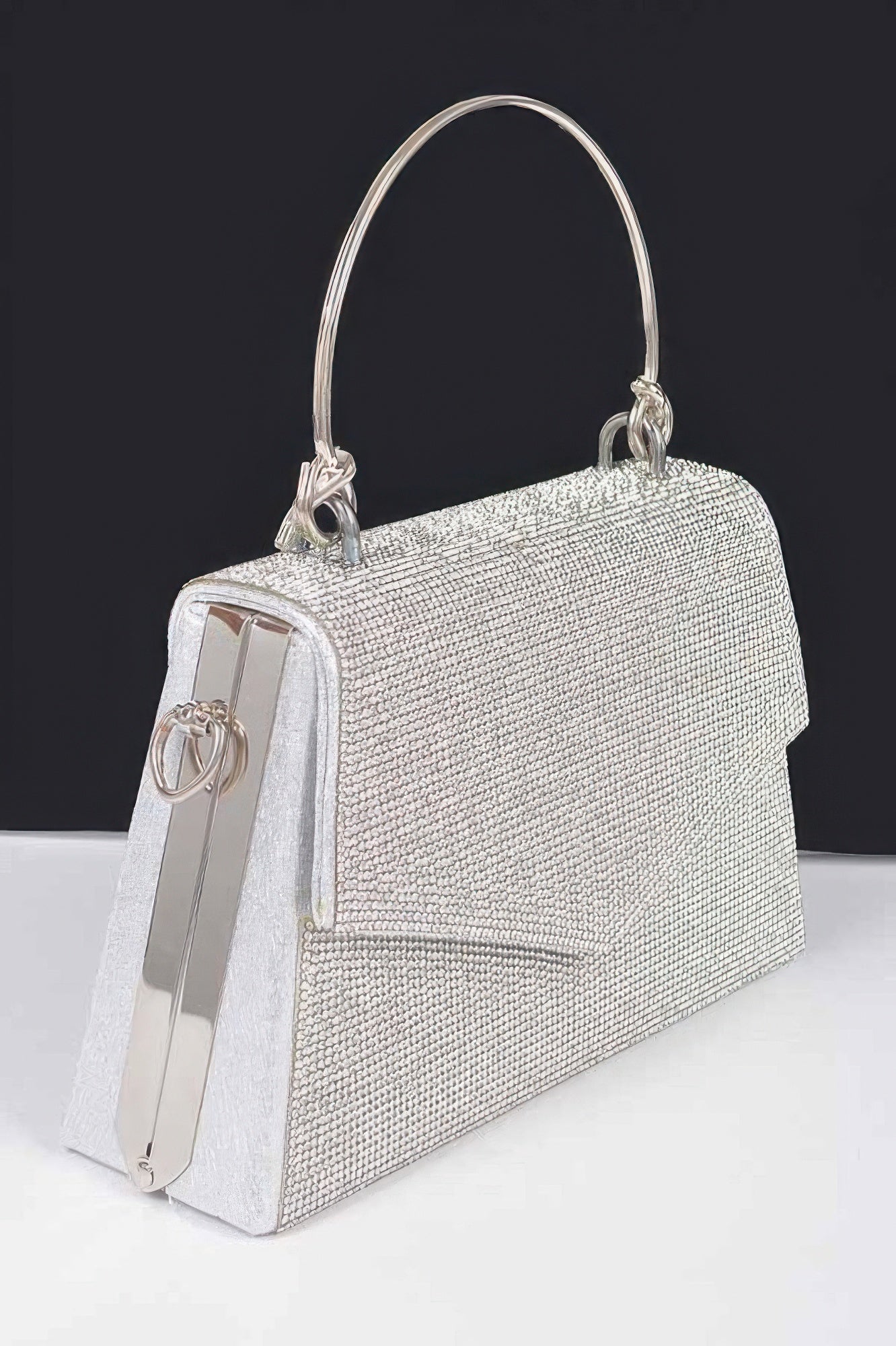 Rhinestone Metal Handle Bag Secondary image