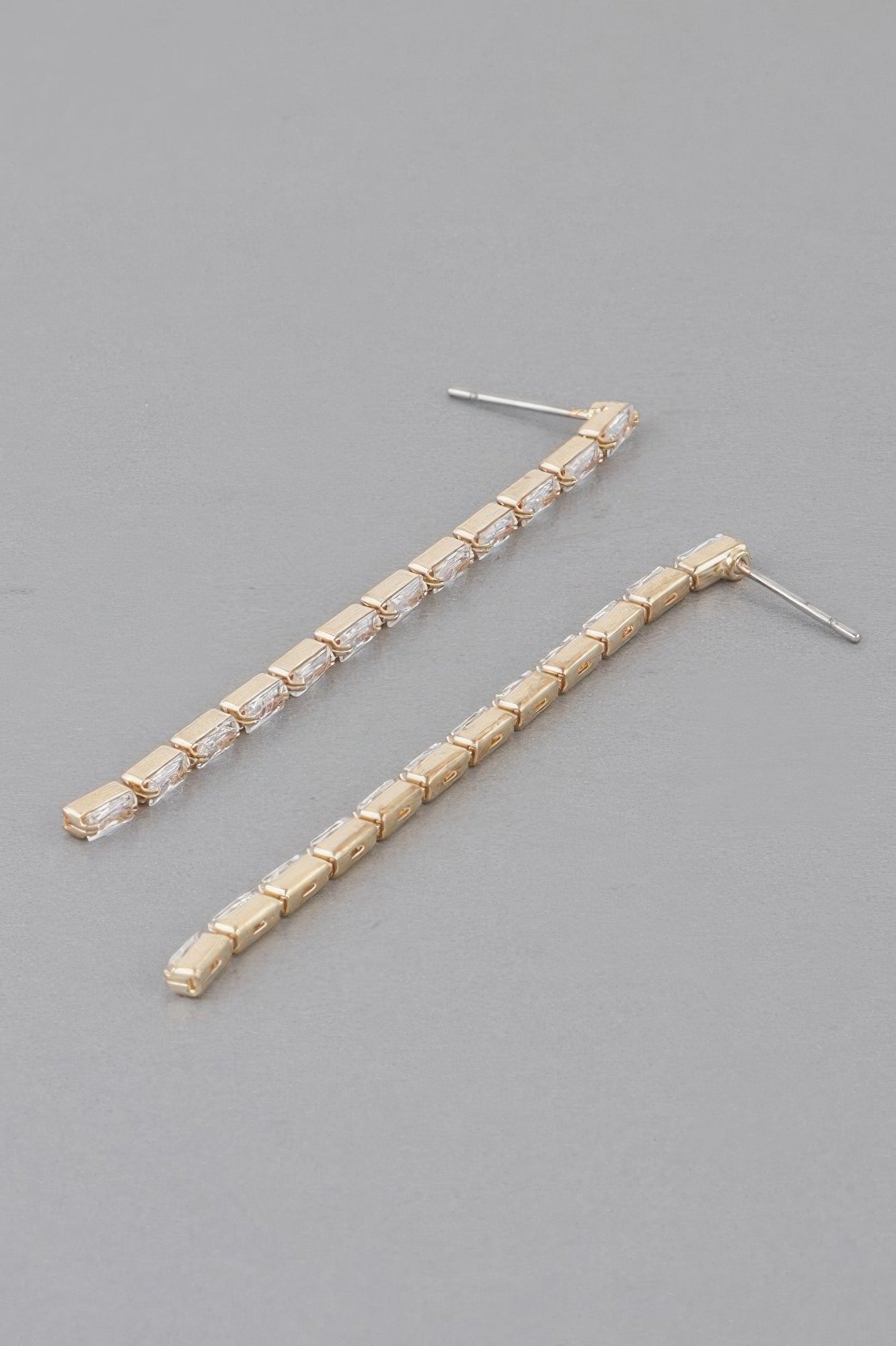 Crystal Bar Drop Earrings Secondary image