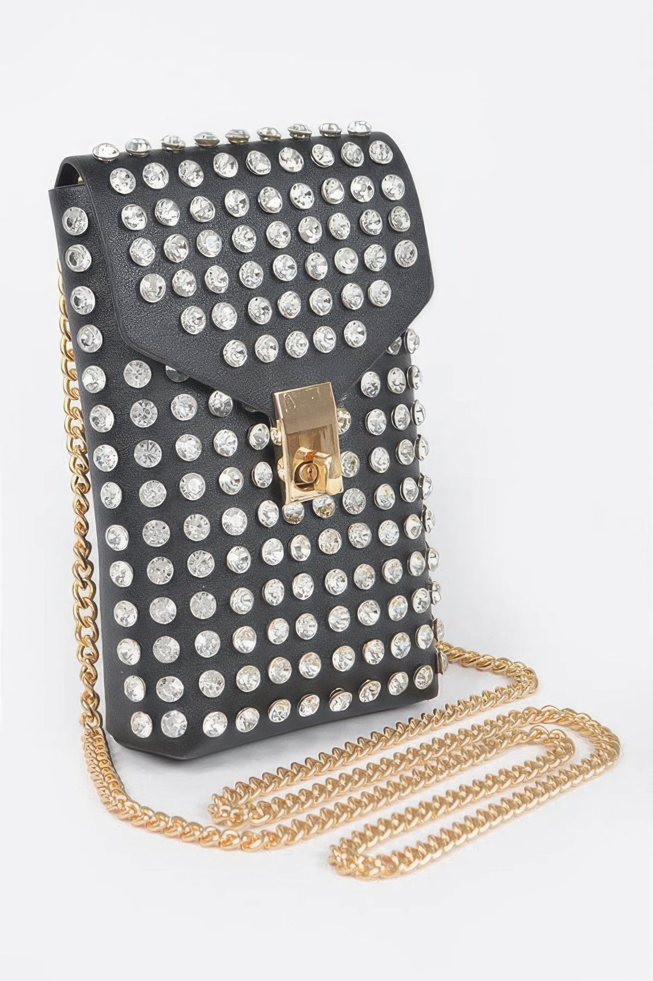 Rhinestone Cellphone Crossbody Belt Bag Secondary image