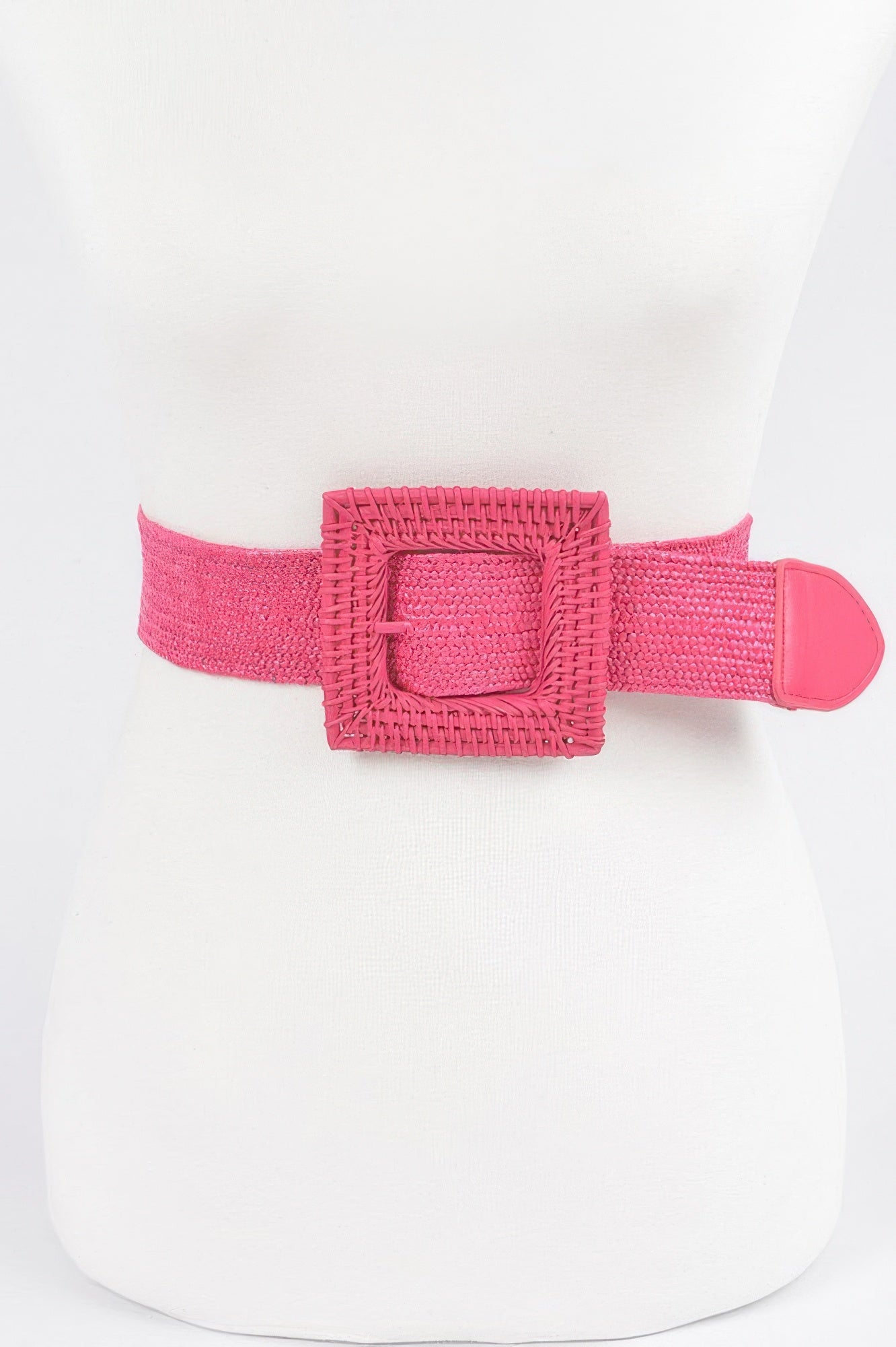 Square Straw Buckle Belt Secondary image