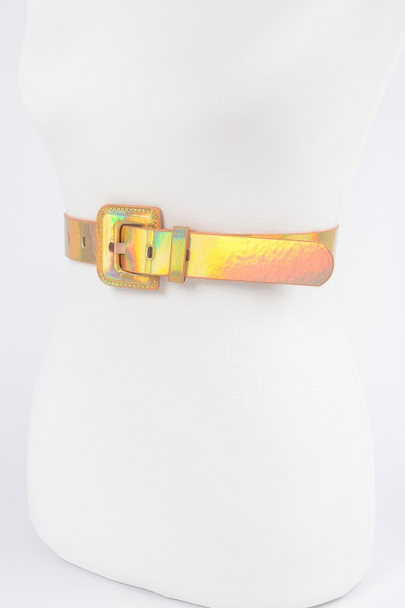 Holograme Metallic Plus Size Belt Secondary image