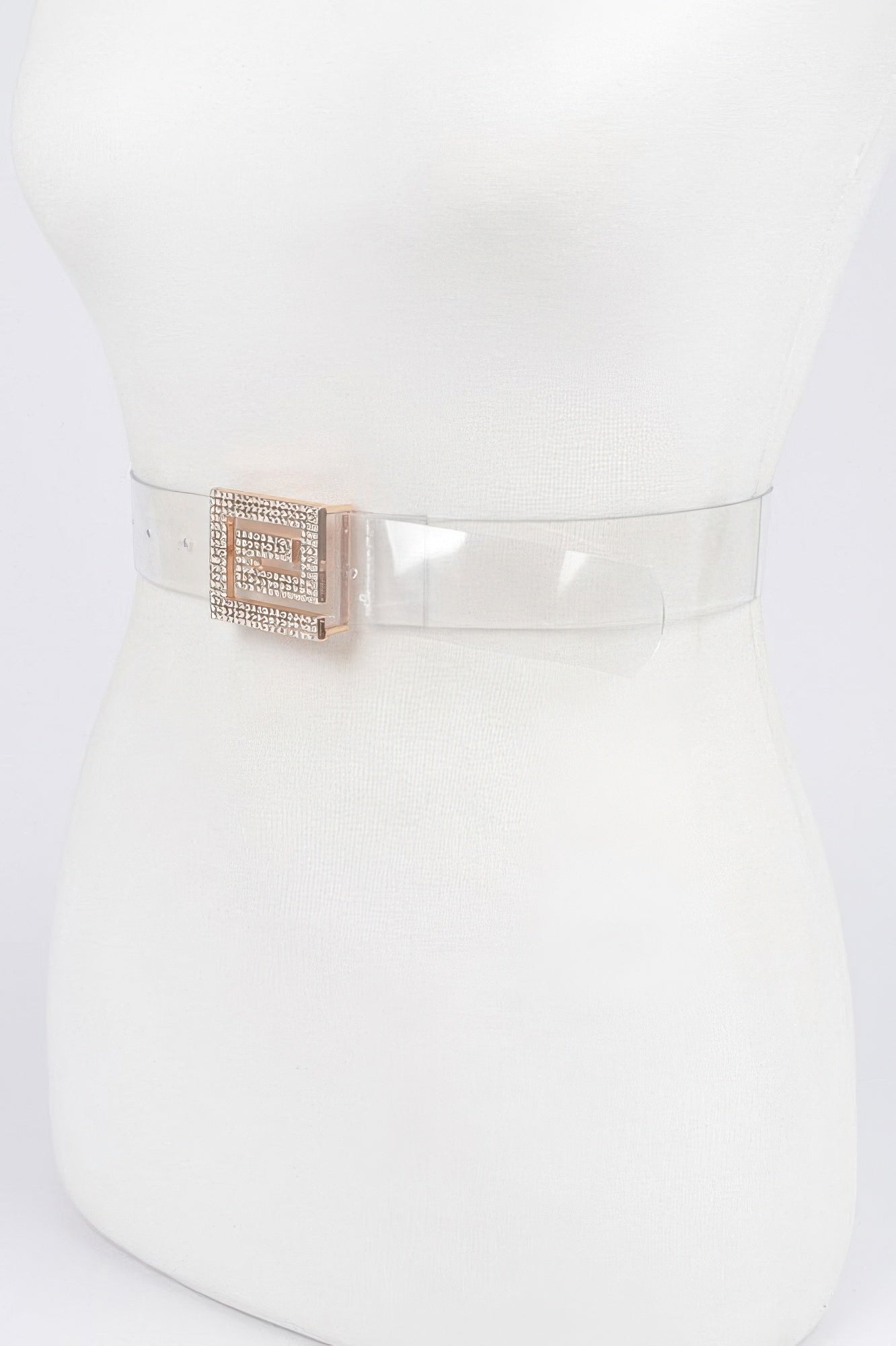 Rhinestone Buckle Vegan Belt Secondary image