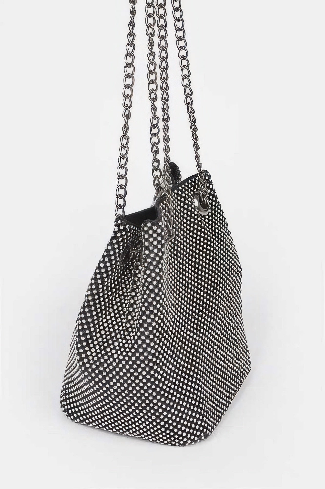 Rhinestone Bucket Chain Bag Secondary image
