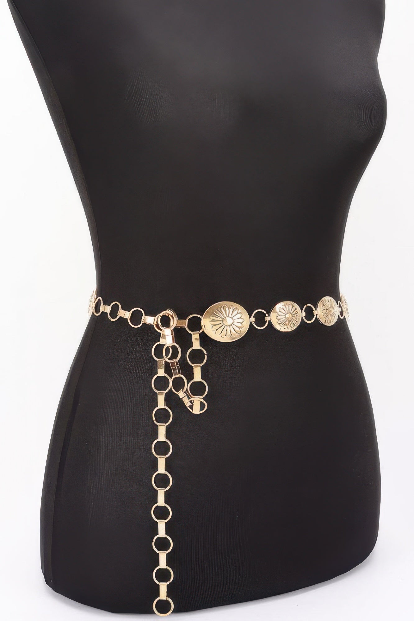 Floral Disc Chain Belt Secondary image