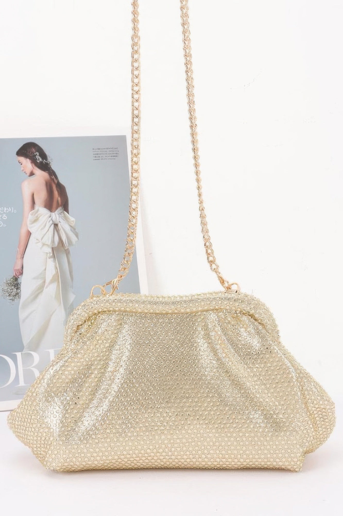 Rhinestone Hot Fix Party Clutch Secondary image