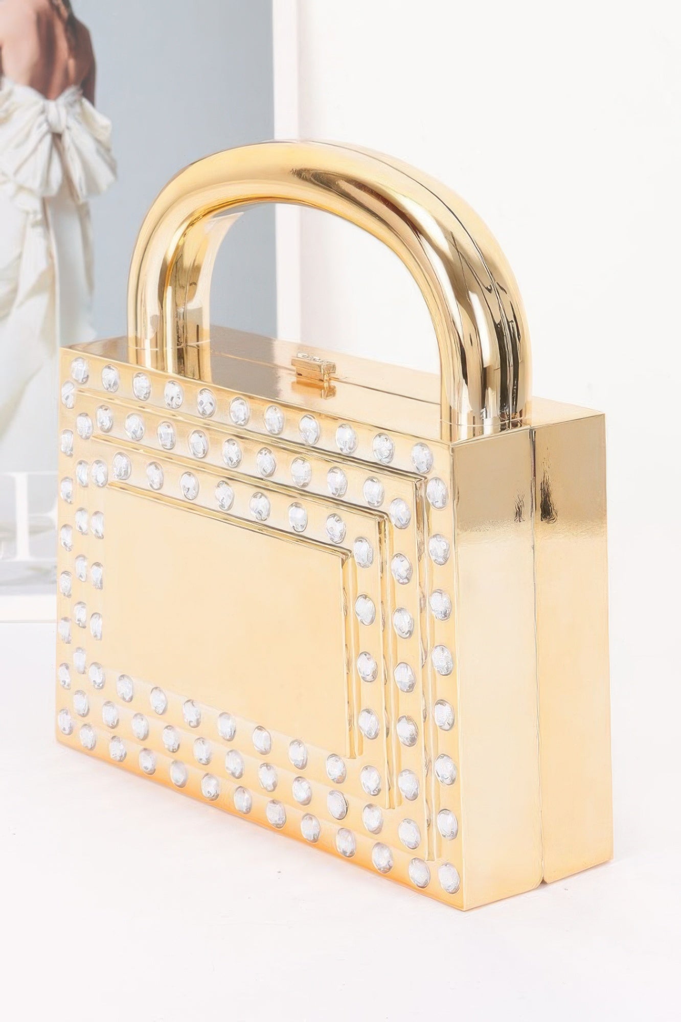 Metallic Acrylic Clutch Secondary image