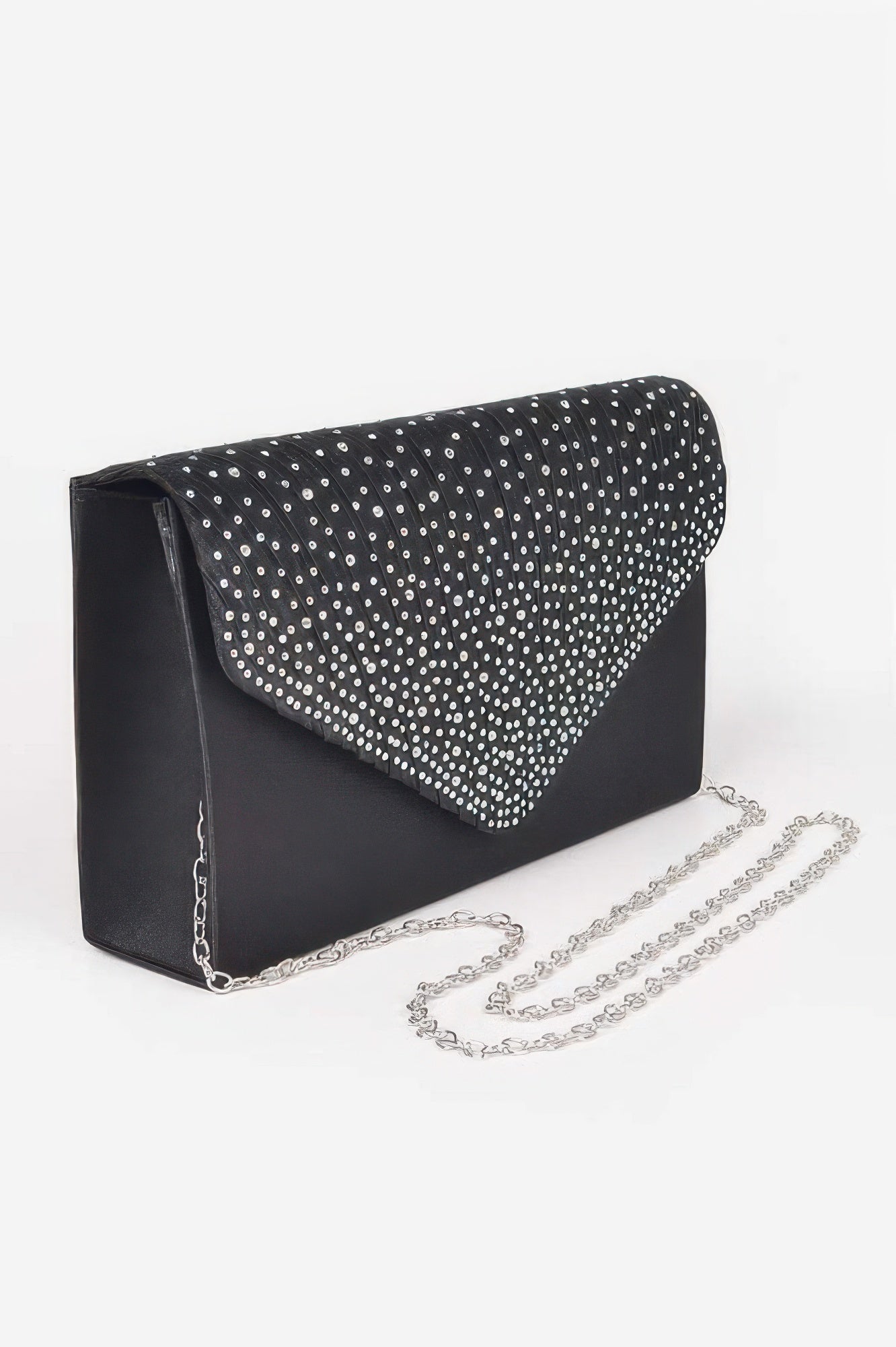 Rhinestone Satin Party Clutch Secondary image