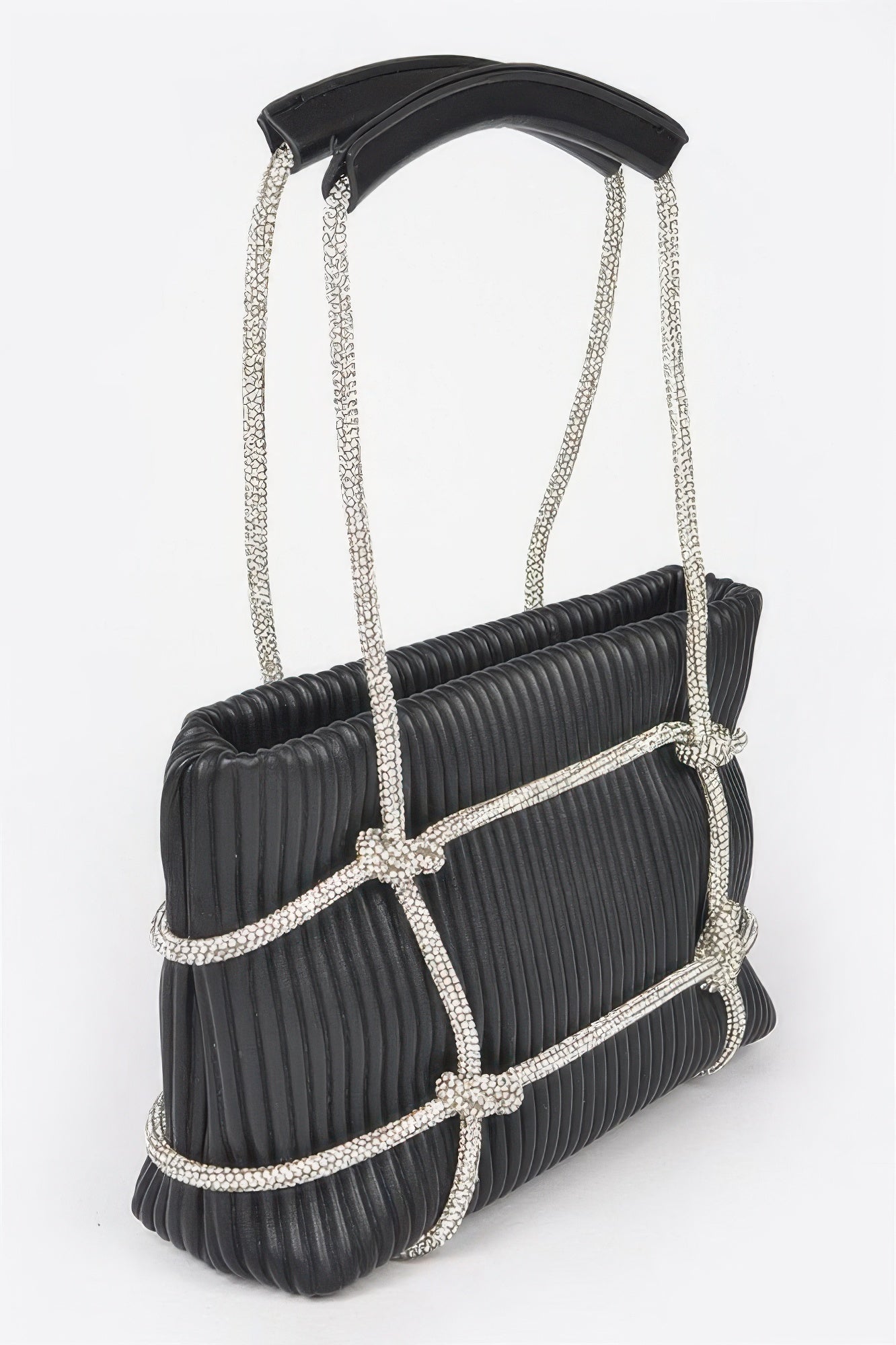 Rhinestone Strap Zip Clutch Bag Secondary image