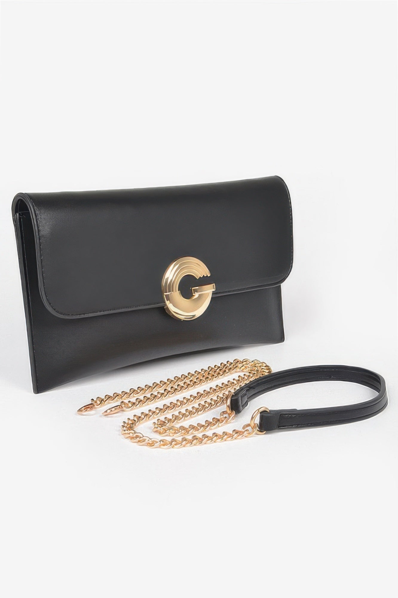 Faux Leather G Buckle Clutch Secondary image