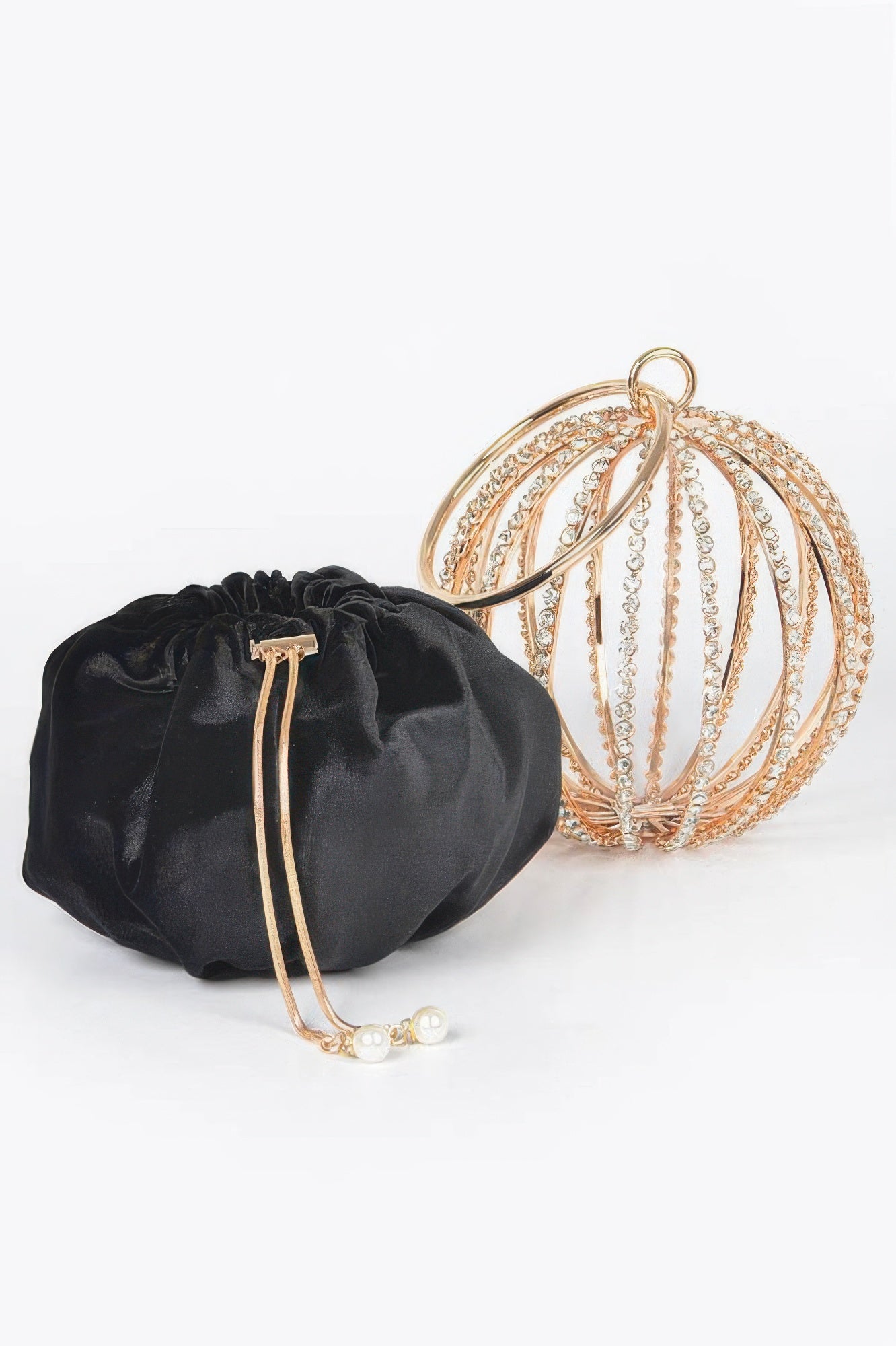 Rhinestone Round Cage Party Bag Secondary image