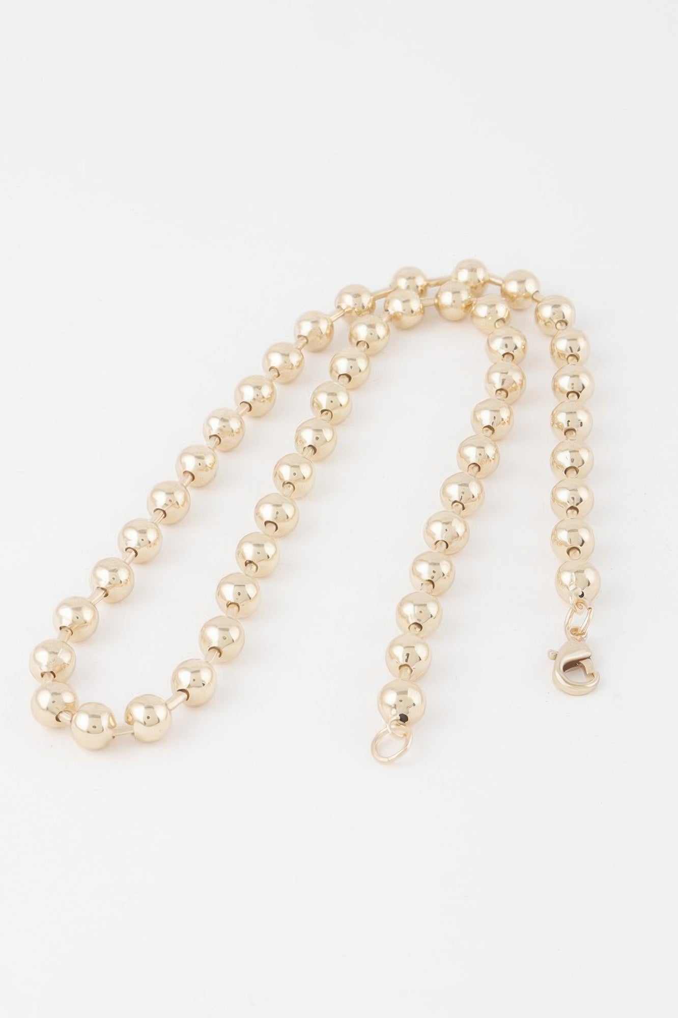Metal Ball Beaded Short Necklace Secondary image