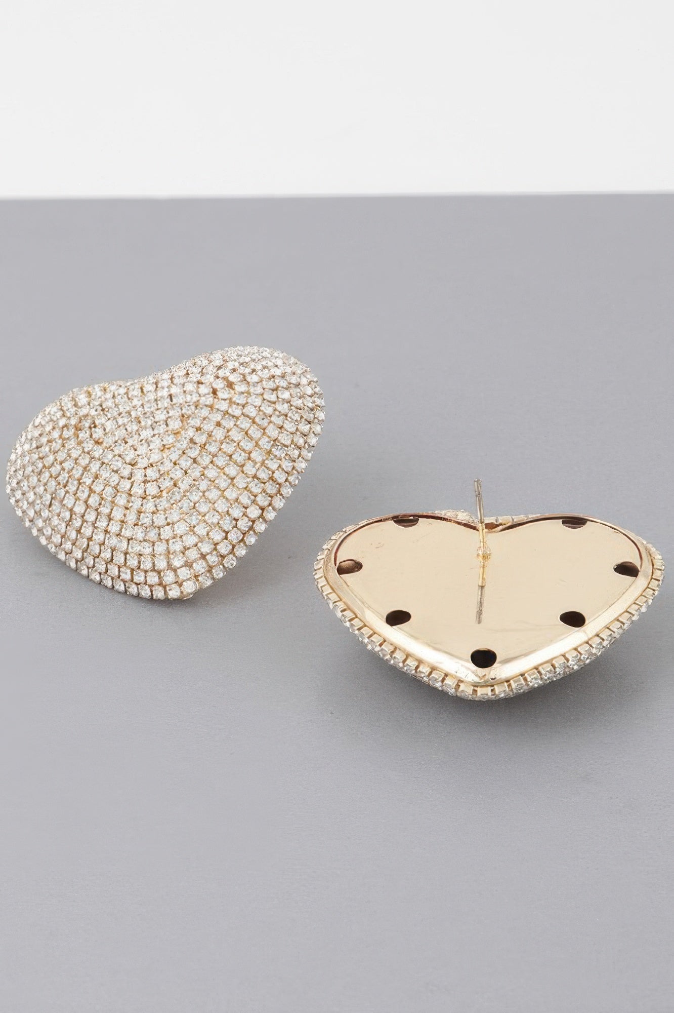 Luxury Double Heart Stud Earrings Secondary image
